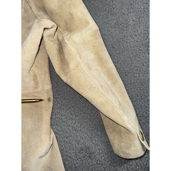 Liz Claiborne Suede Jacket Women 14W 3 Button - Picture 9 of 15